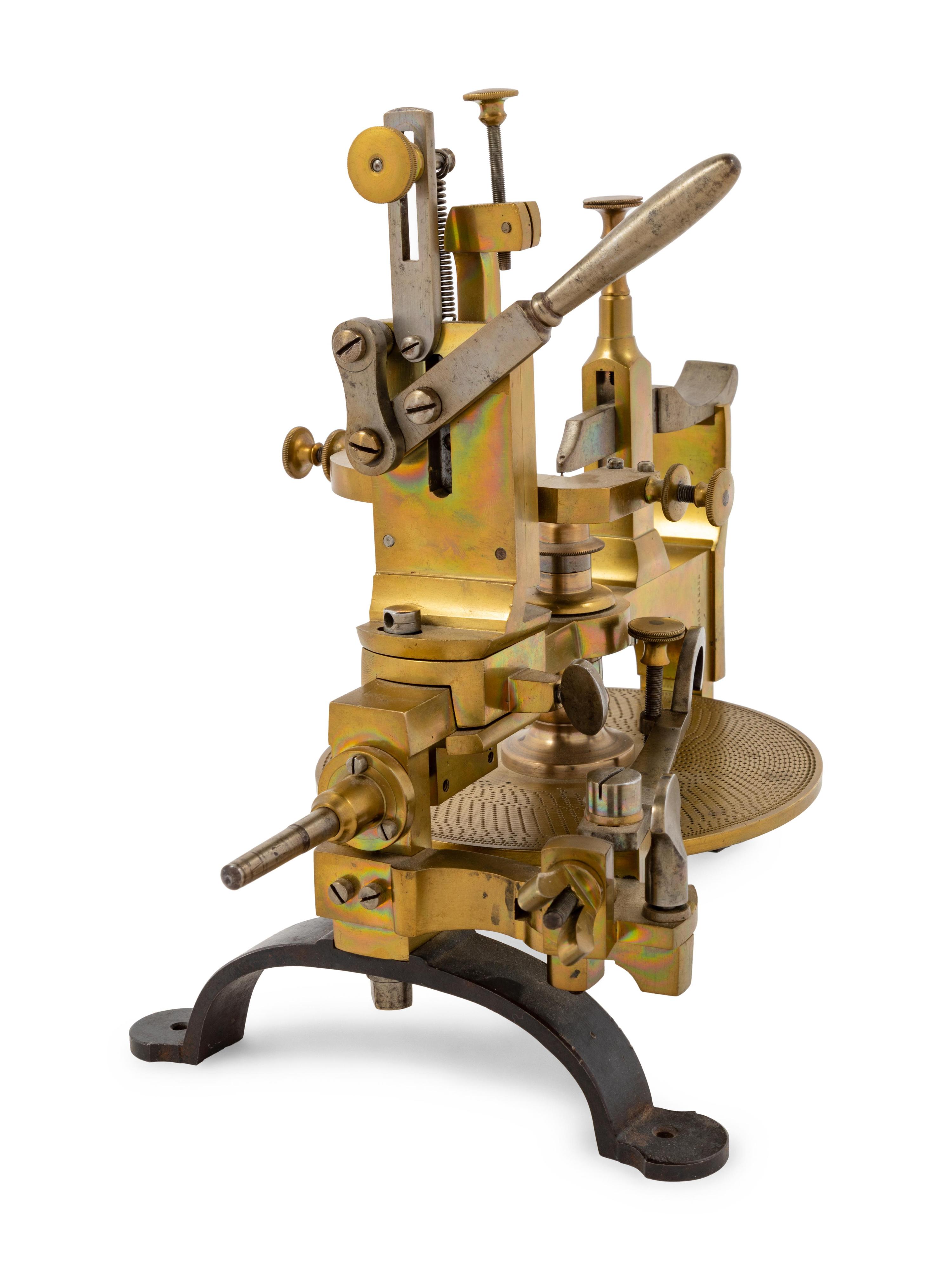 A Continental Brass Wheel Cutting Engine — Henri Montandon, Late 19th/Early 20th Century