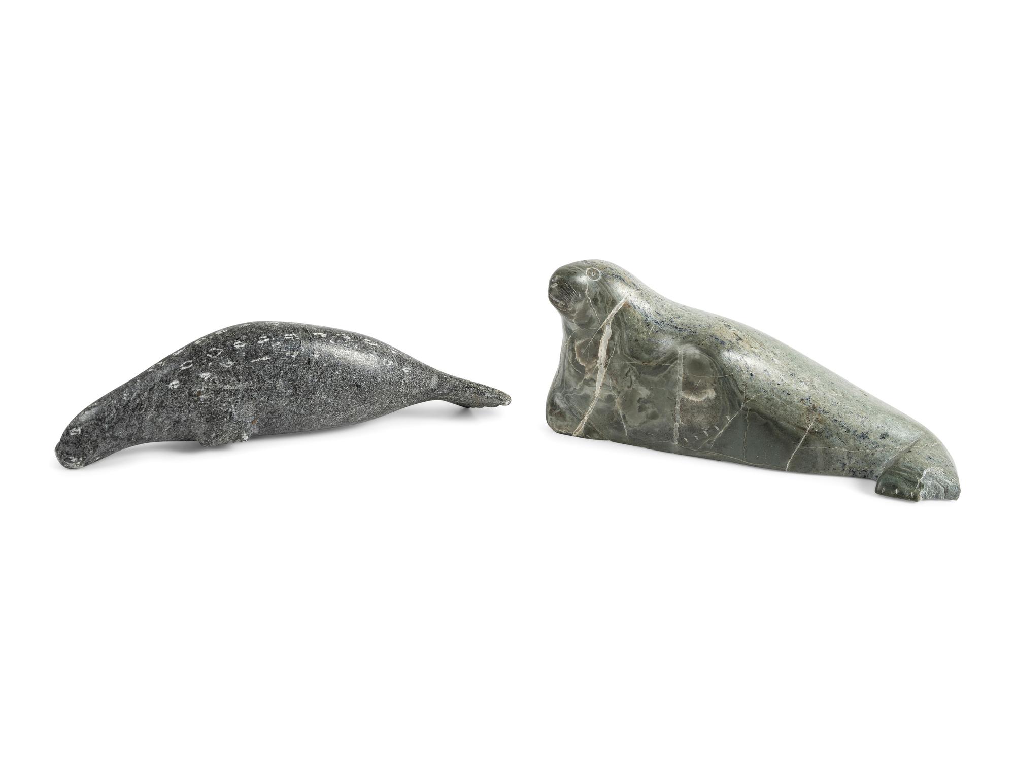 Inuit Carved Soapstone Seals