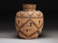 Apache Figural Basketry Olla