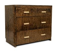 A Contemporary Palmwood-Veneered Chest of Drawers