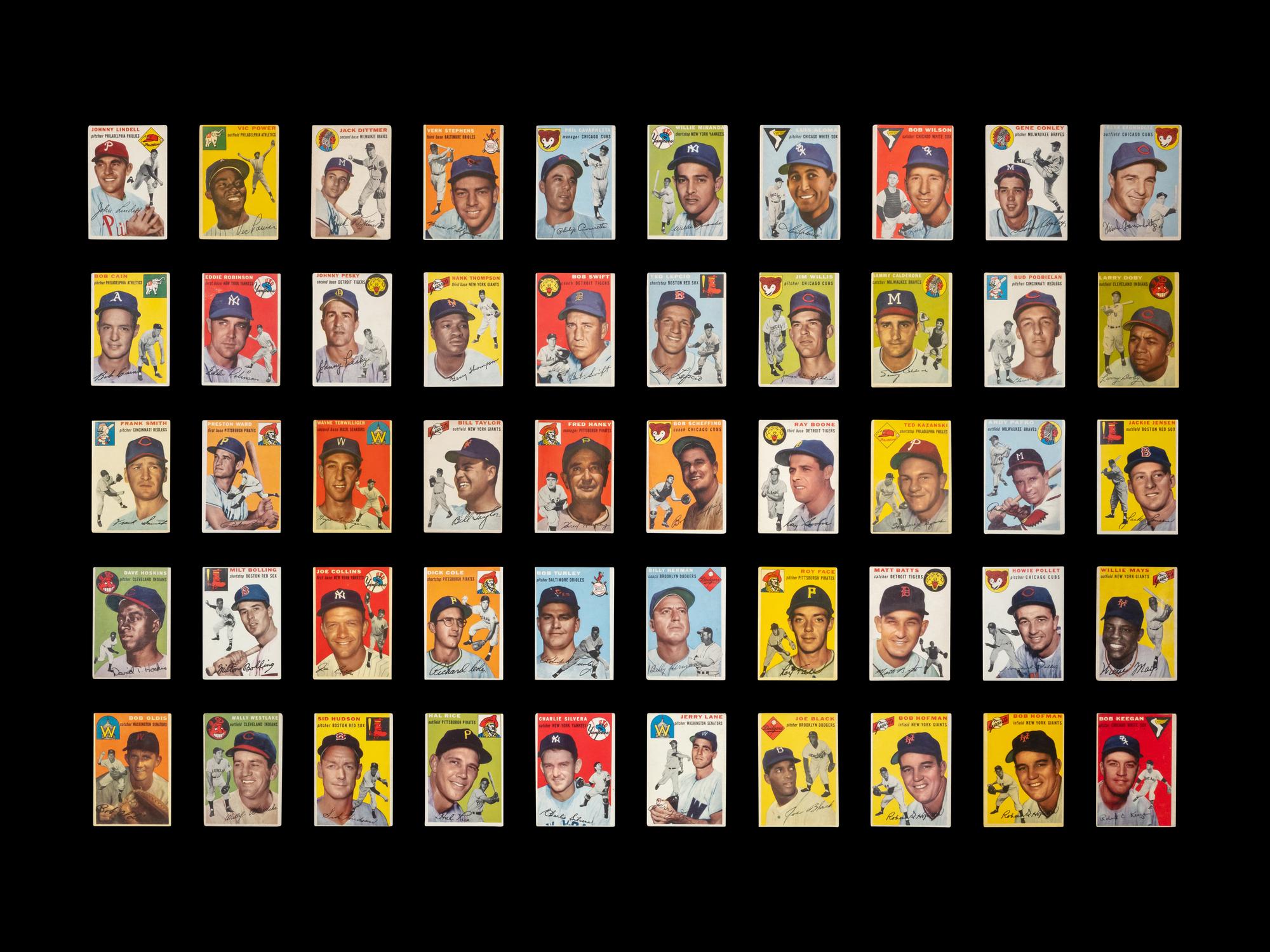 A Near Set of 1954 Topps Baseball Cards (245/250)