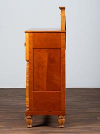A Late Federal Cherrywood and Tiger Maple Chest of Drawers