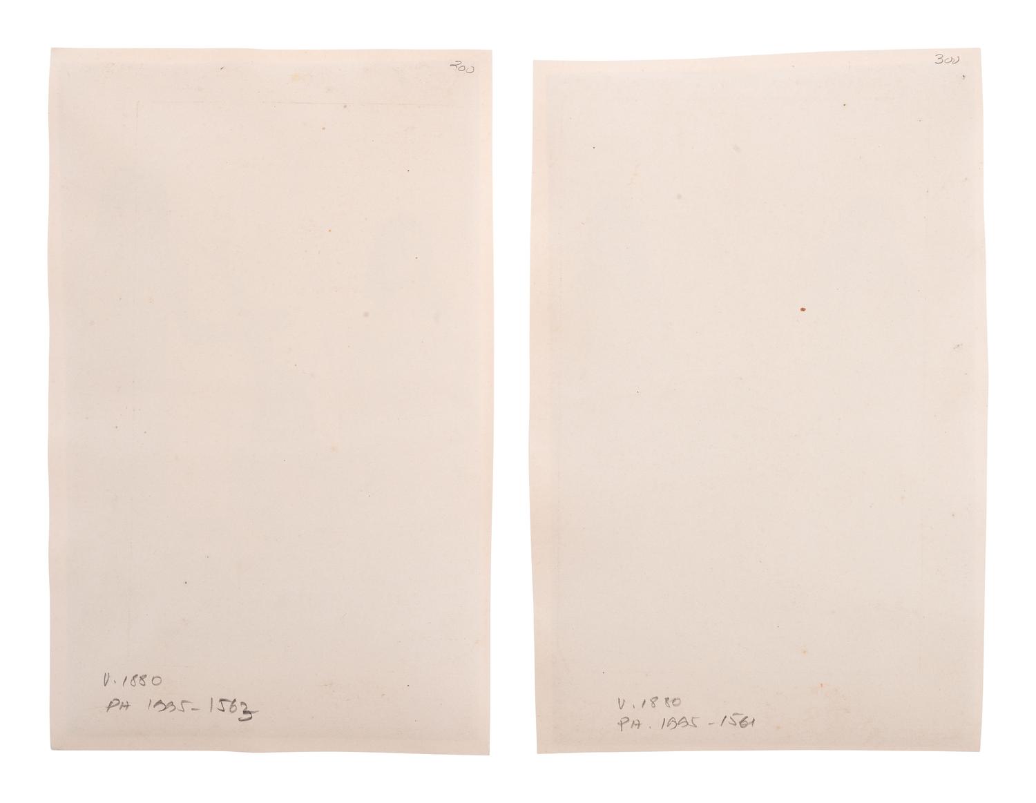 [NATIVE AMERICANS]. TABER, photog. 2 large format photographs of Pimos and Jicorrillas Indians, Arizona.