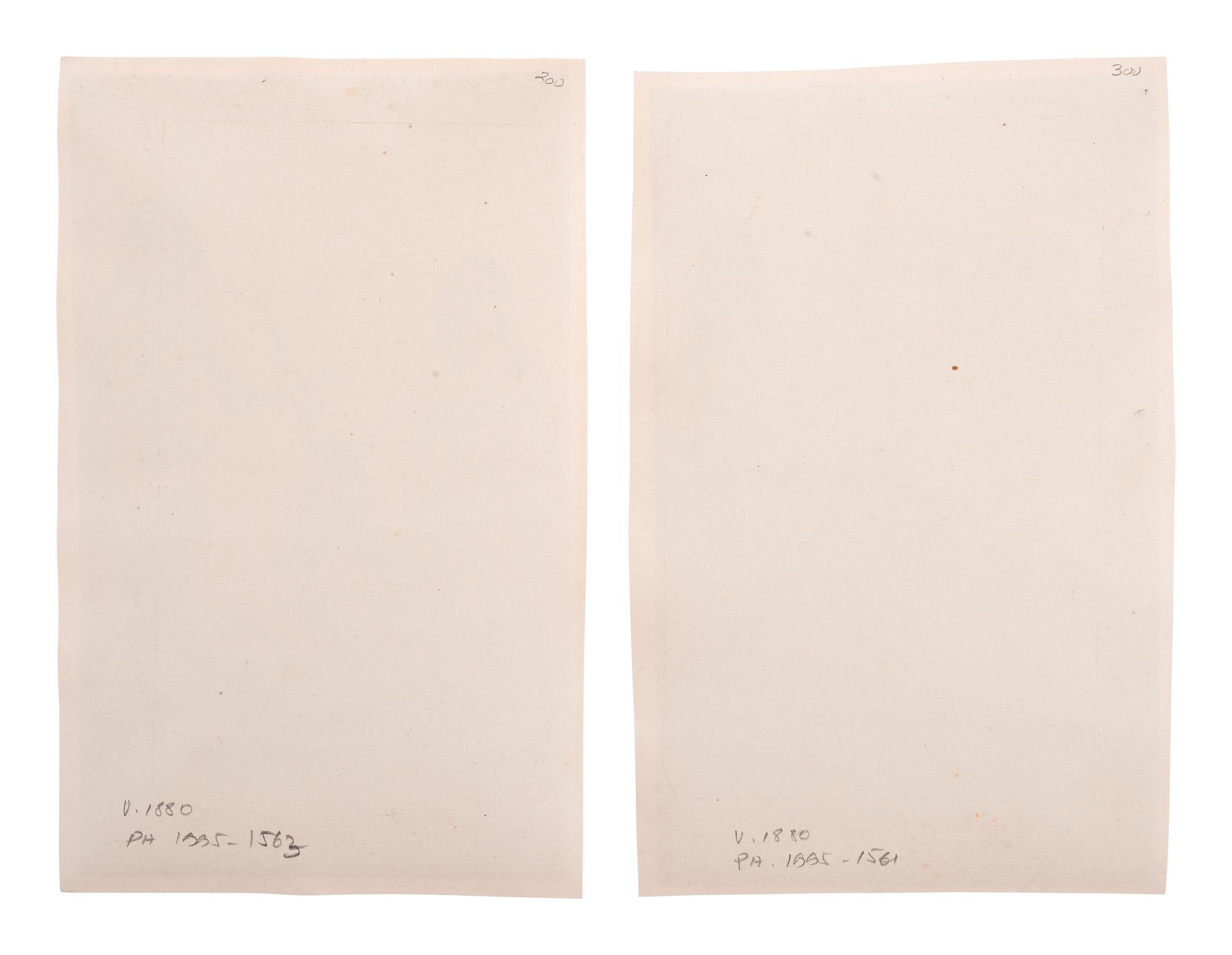 [NATIVE AMERICANS]. TABER, photog. 2 large format photographs of Pimos and Jicorrillas Indians, Arizona.