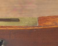 A Regency inlaid mahogany library center table, stamped "Willson London," circa 1820
