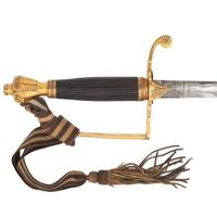 Fine Victorian Gilt Hilt & Etched Blade Court Sword by Charles Webb