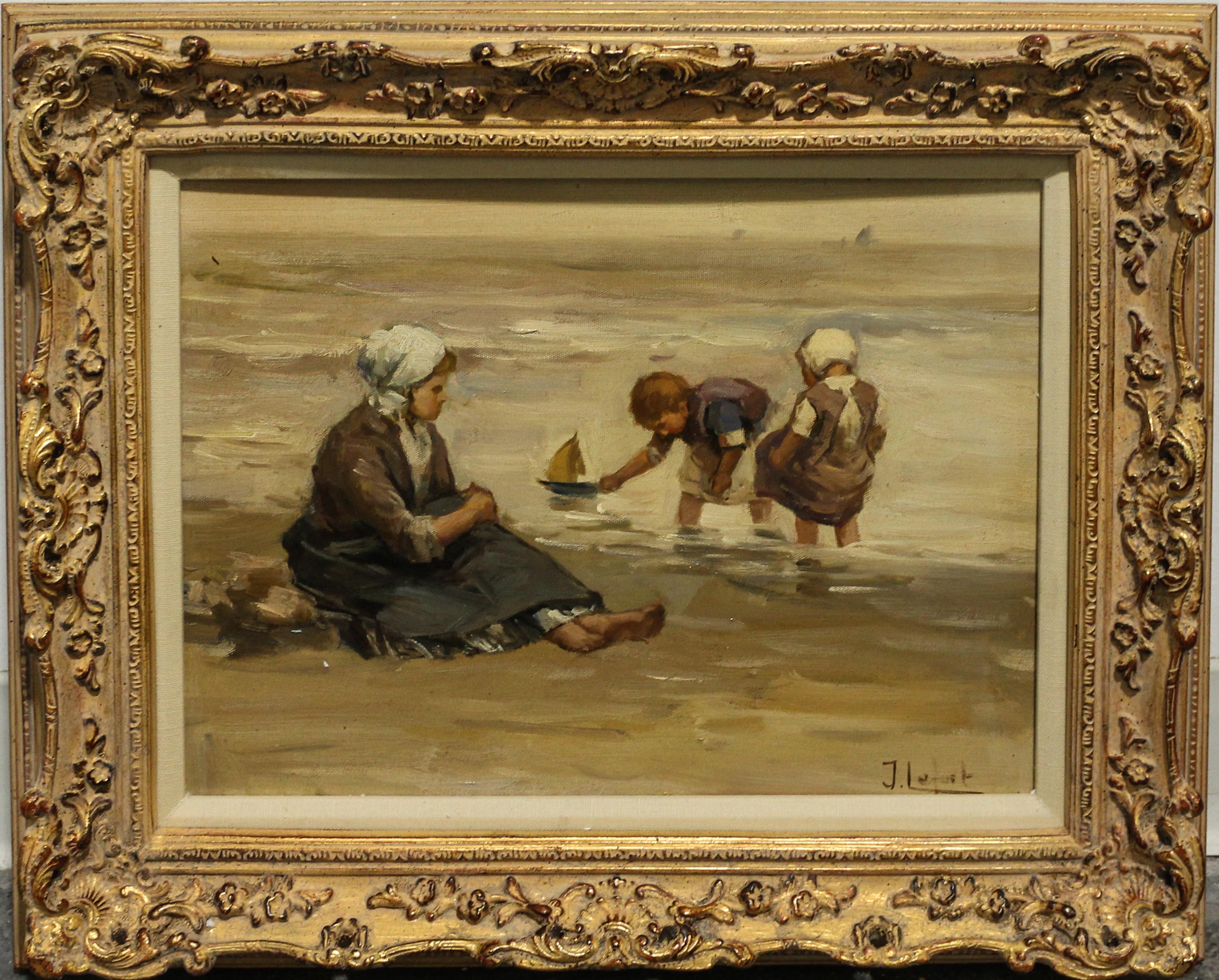 Jean Lefort, (French, 1875–1954), Beach Scene
