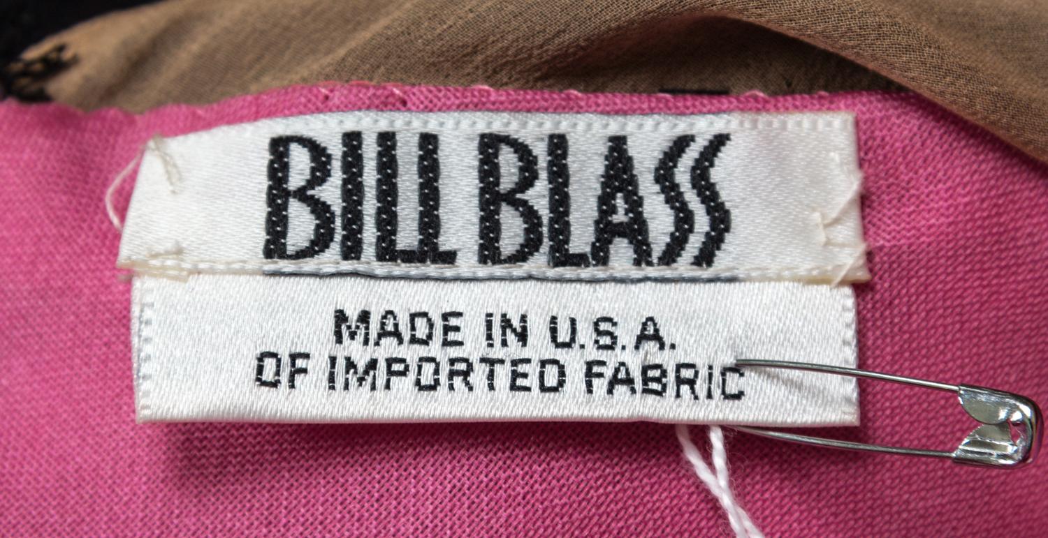 A Bill Blass Hot Pink Gown,