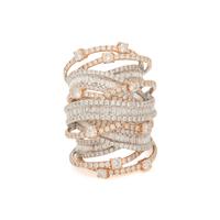 DIAMOND AND BICOLOR GOLD RING
