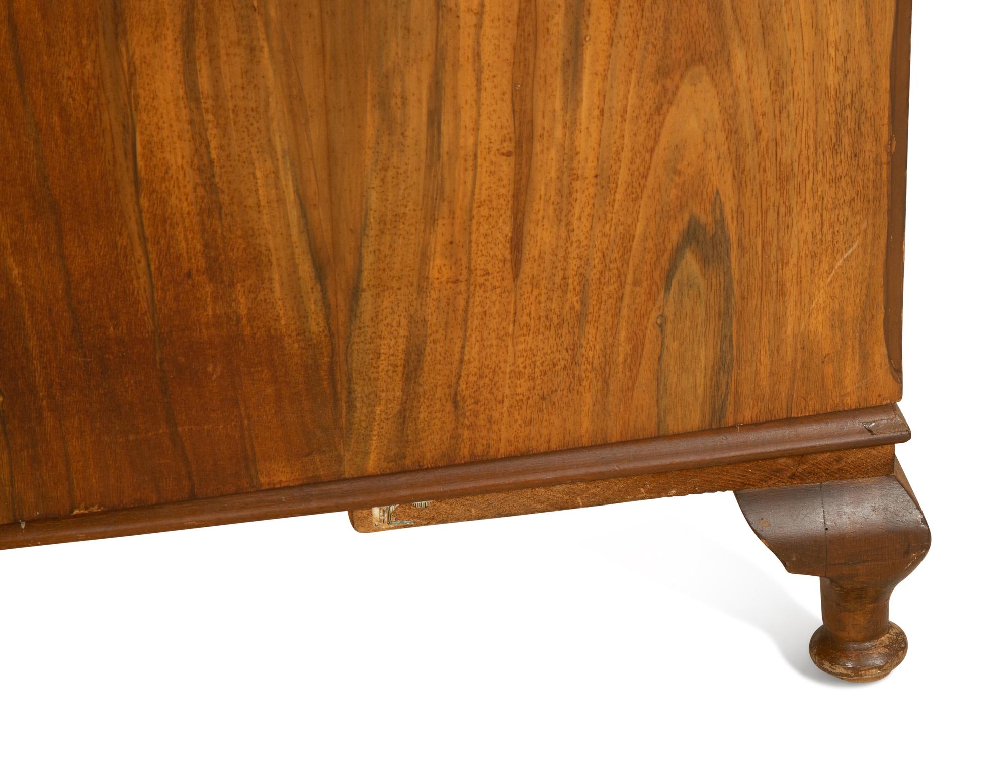 An Art Deco Burlwood Wardrobe
