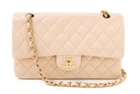 A Chanel Light Pink Quilted Lambskin Sac Class Rabat Handbag, 10" x 6" x 2.5"; Strap drop: 9.25" - 16.5".