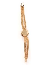 ELGIN, YELLOW GOLD AND DIAMOND SURPRISE WATCH