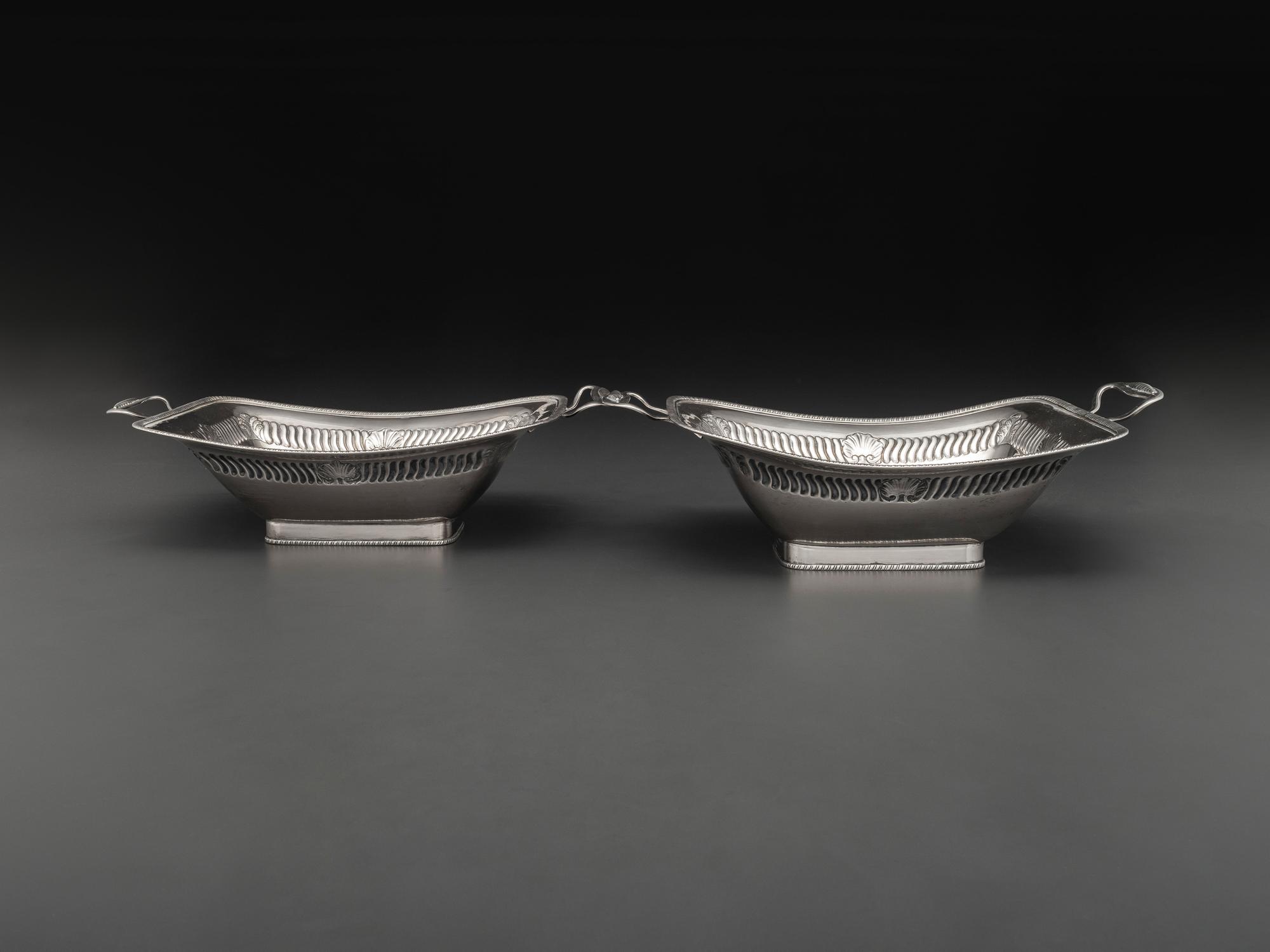 A Pair of American Silver Serving Bowls
