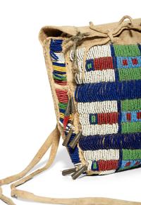 Plains Beaded Hide Work Bag