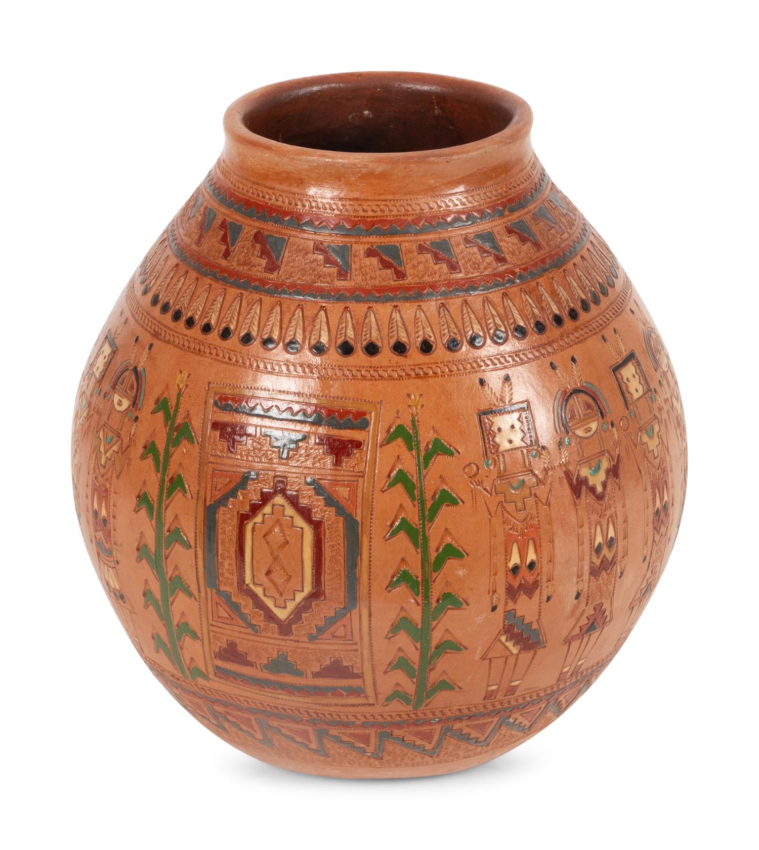 Polychrome Pottery Jar