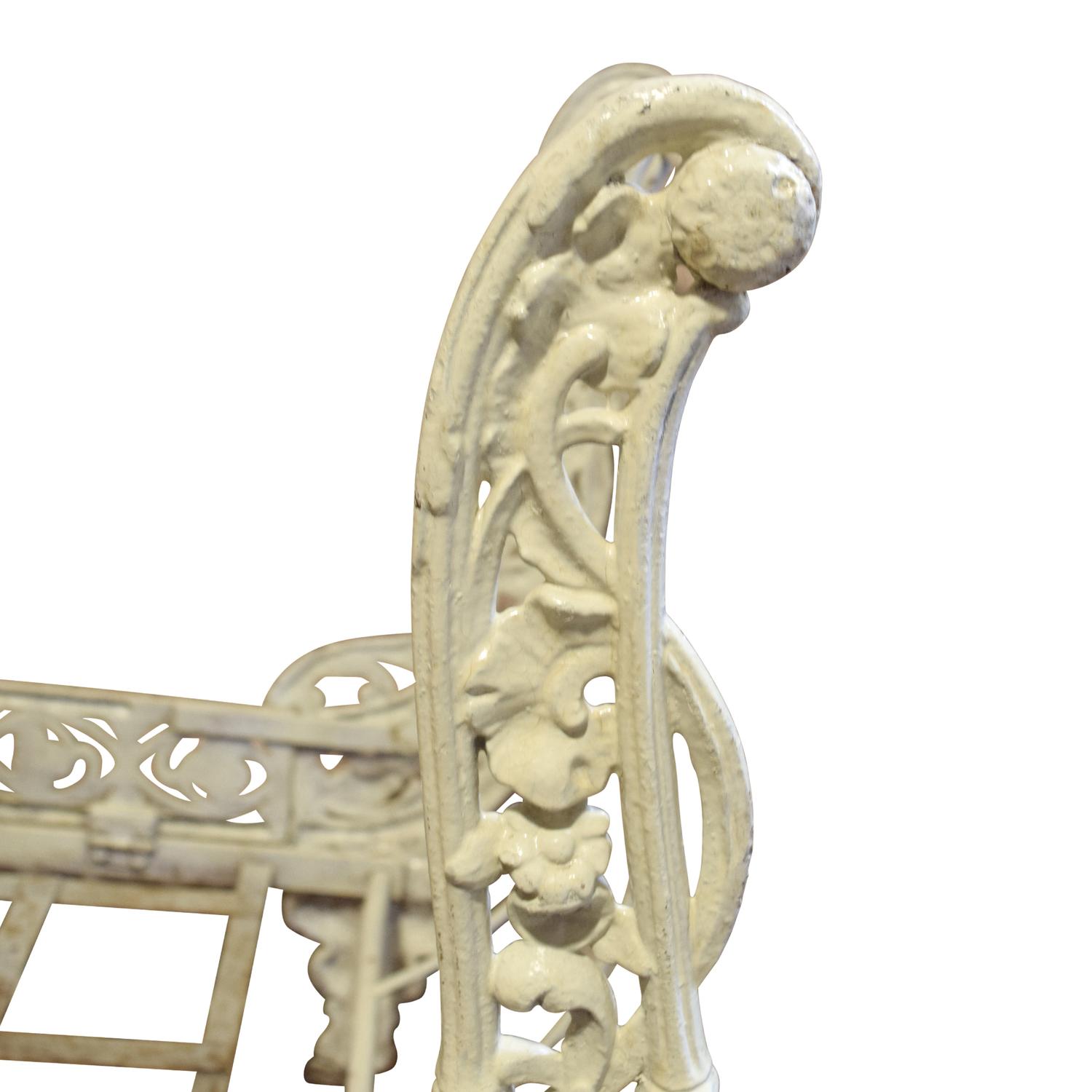A Cast Iron Child's Bed 46.5" W x 23" D x 30.5" H, — Italy, 19th Century