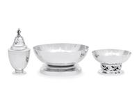 A Group of Three Georg Jensen Silver Table Articles