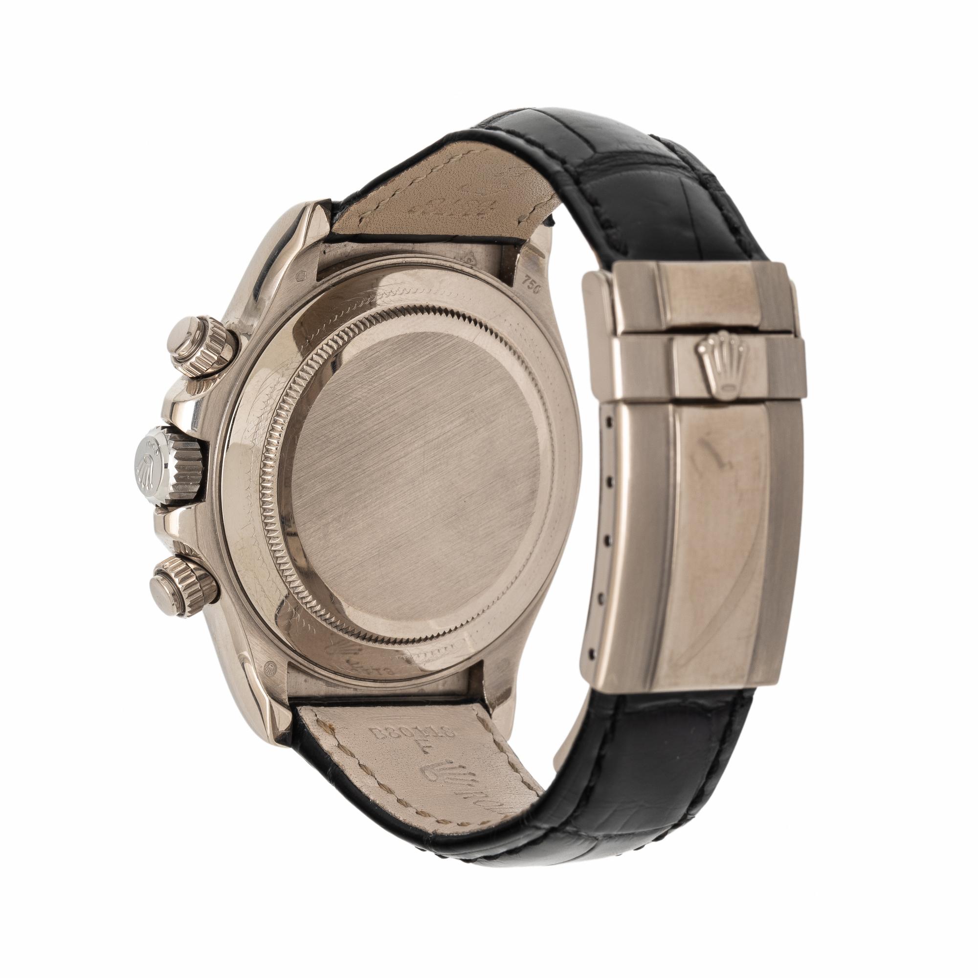 Rolex, Ref. 116519, 18K White Gold 'Daytona' Chronograph Watch with Meteorite Dial, with Box and Booklets