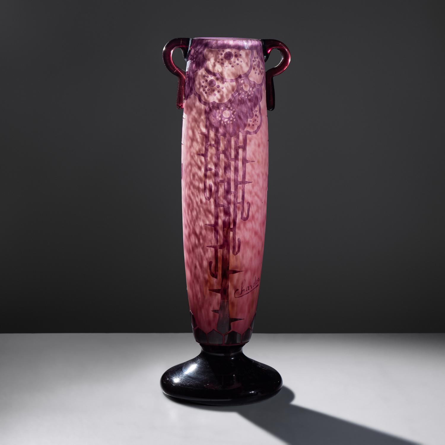 Le Verre Francais Eglantine Vase, c. 1930