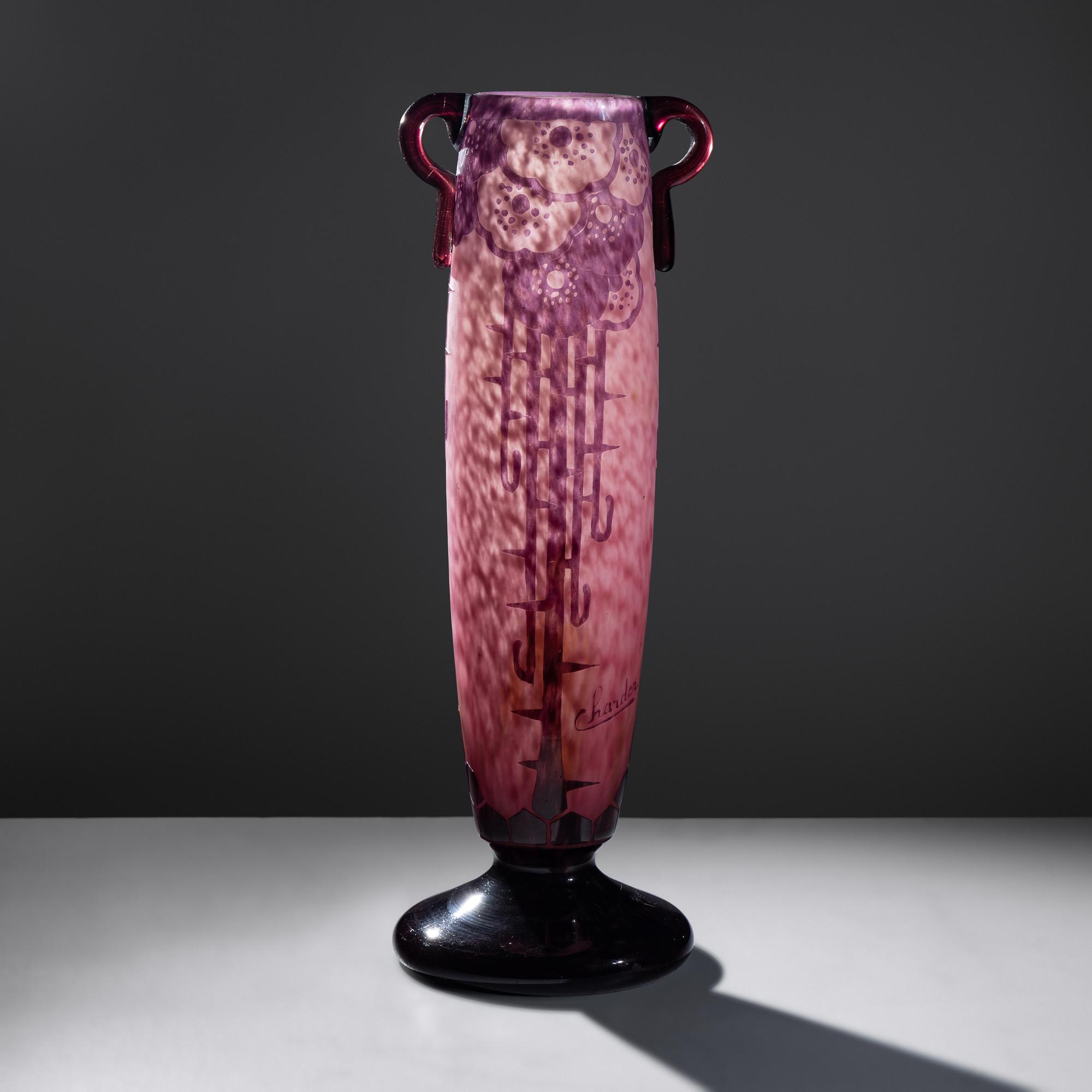 Le Verre Francais Eglantine Vase, c. 1930