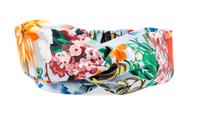 A Gucci Silk Floral Print Headband, Circumference: 21.5"