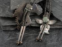 Pair of Zuni Inlaid Bolo Ties