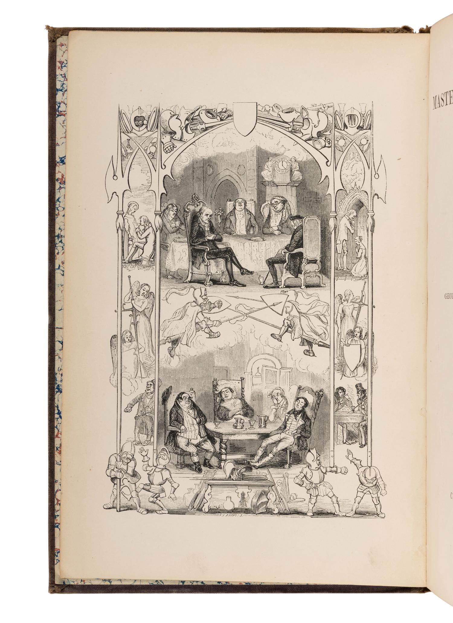 DICKENS, Charles (1812-1870). Master Humphrey's Clock . London: Chapman and Hall, 1840-1841.