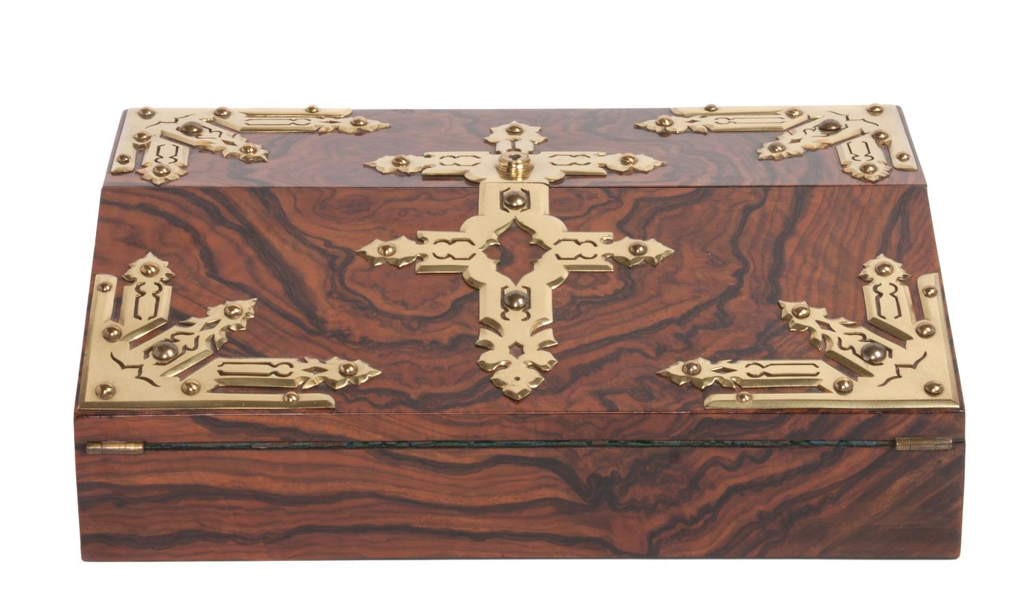A Continental Lapdesk Height 4 1/8 x width 14 x depth 10 inches.
