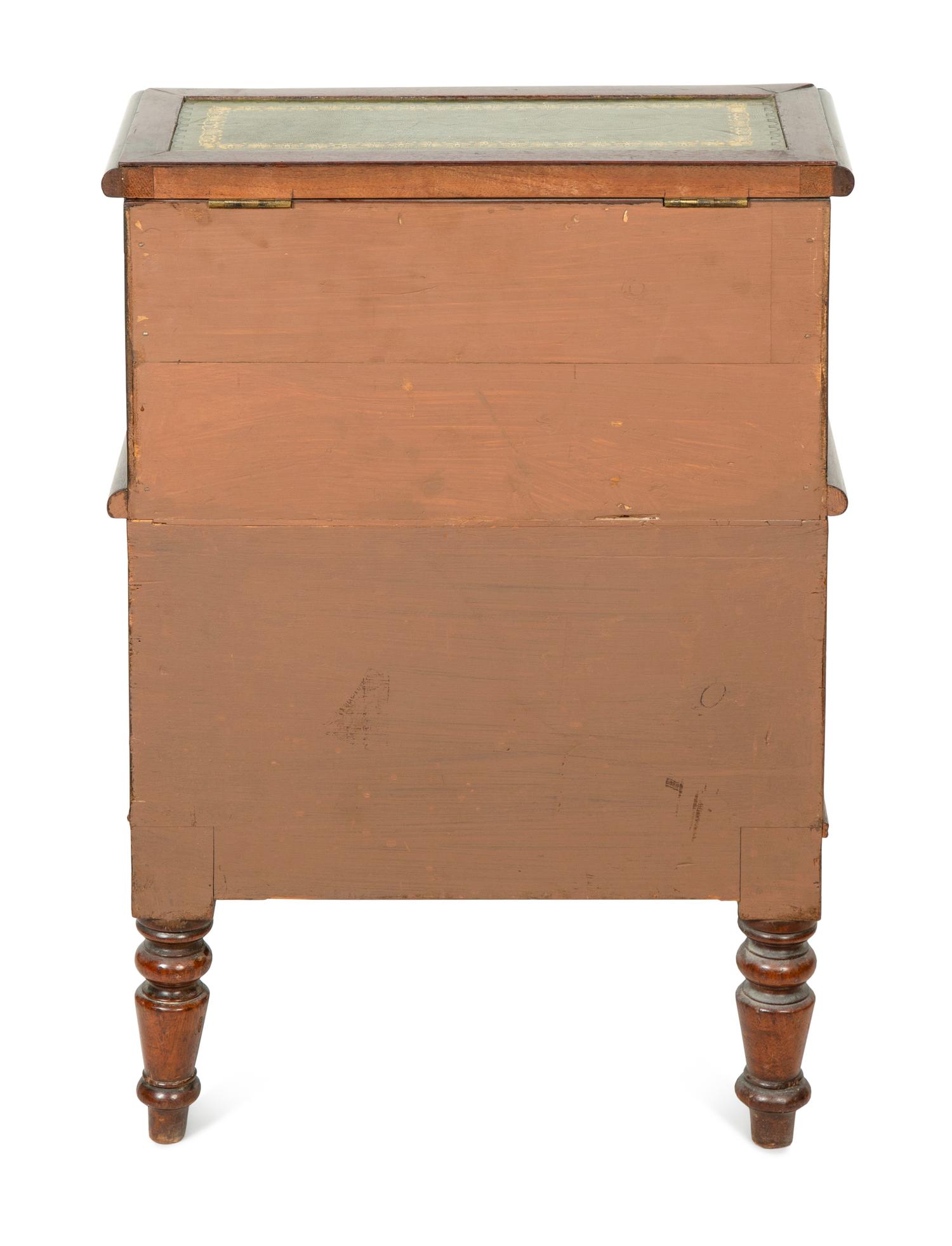 A Set of Late William IV Mahogany Bed Steps