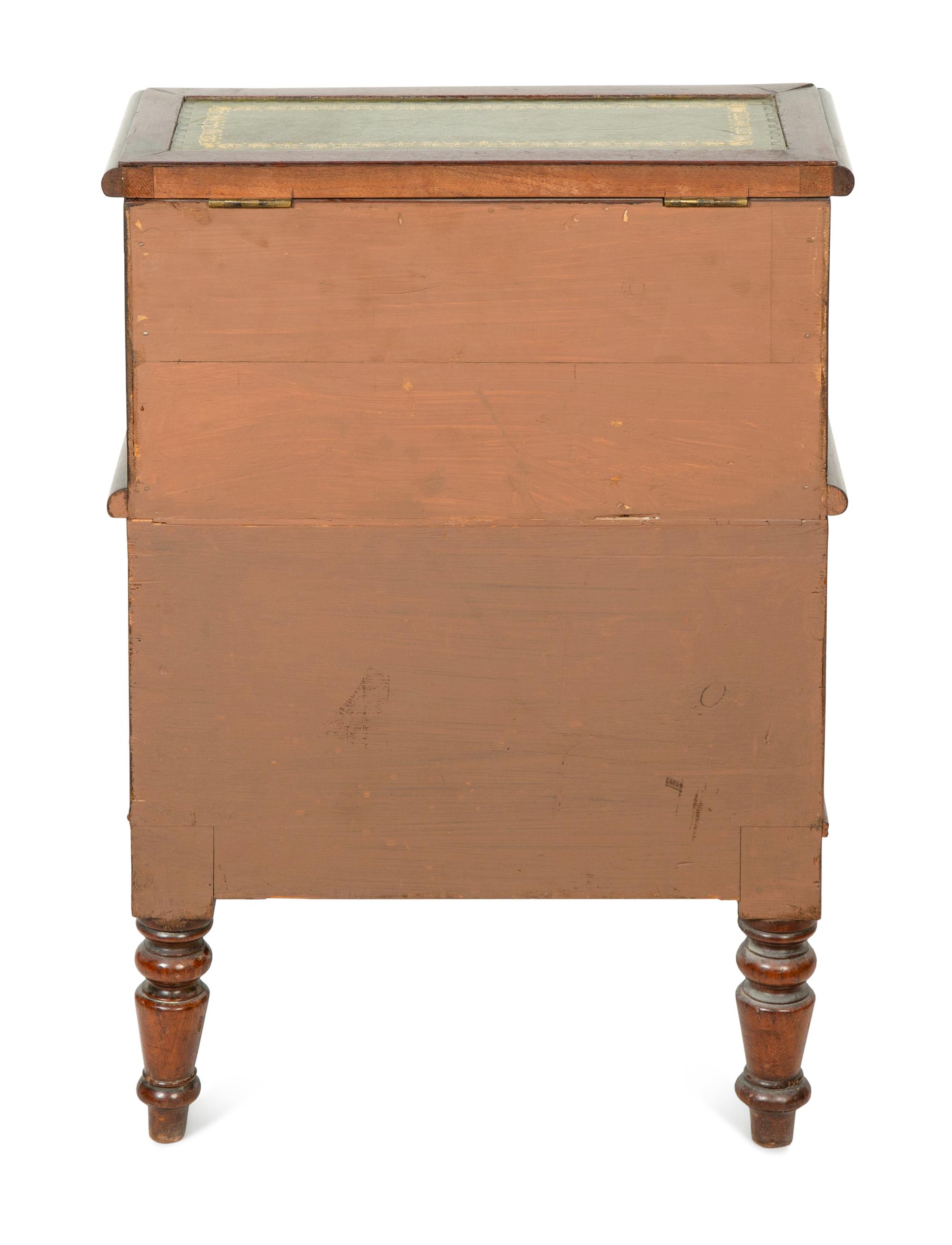A Set of Late William IV Mahogany Bed Steps