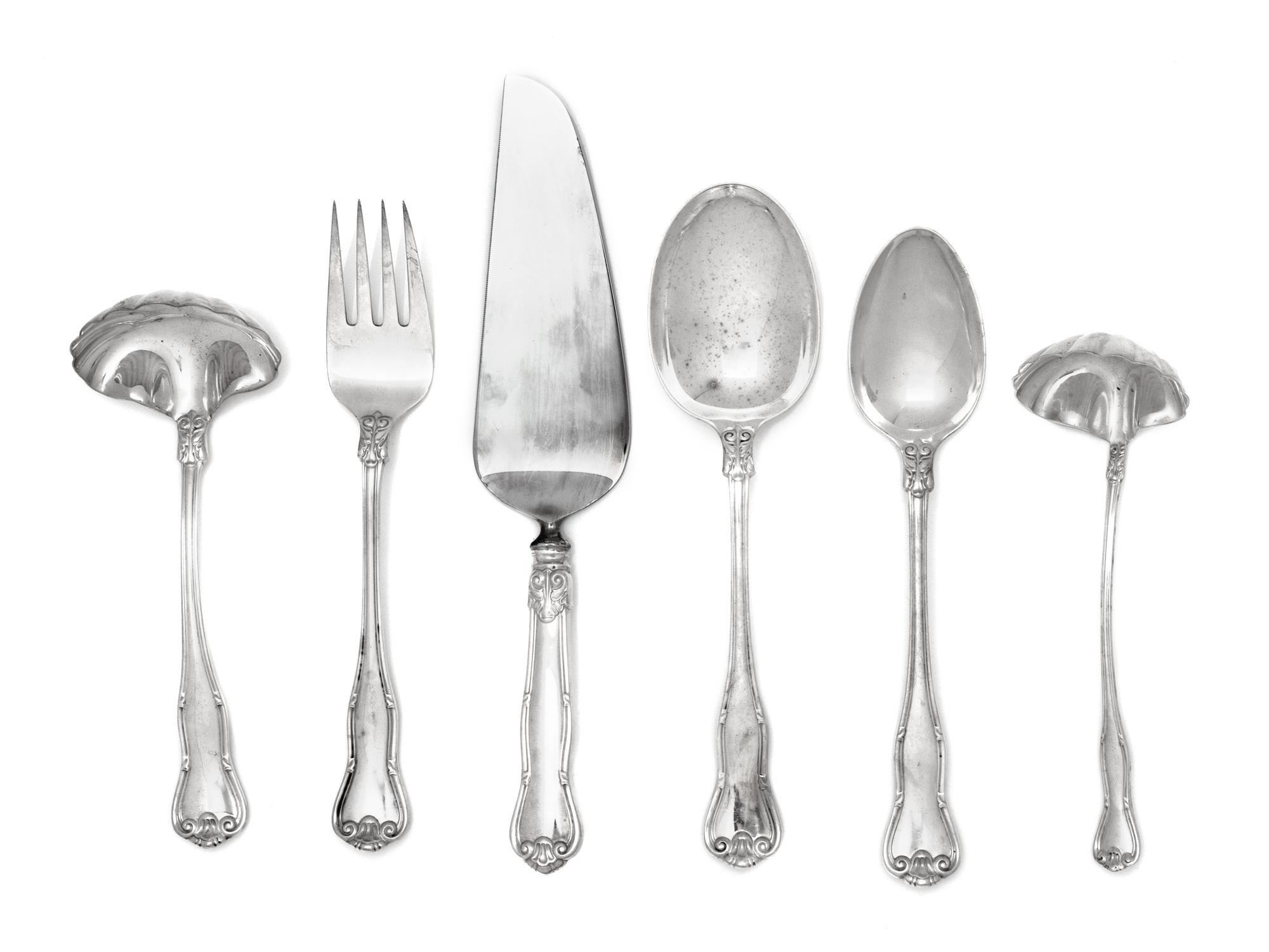 A Tiffany and Co. Provence Silver Flatware Service