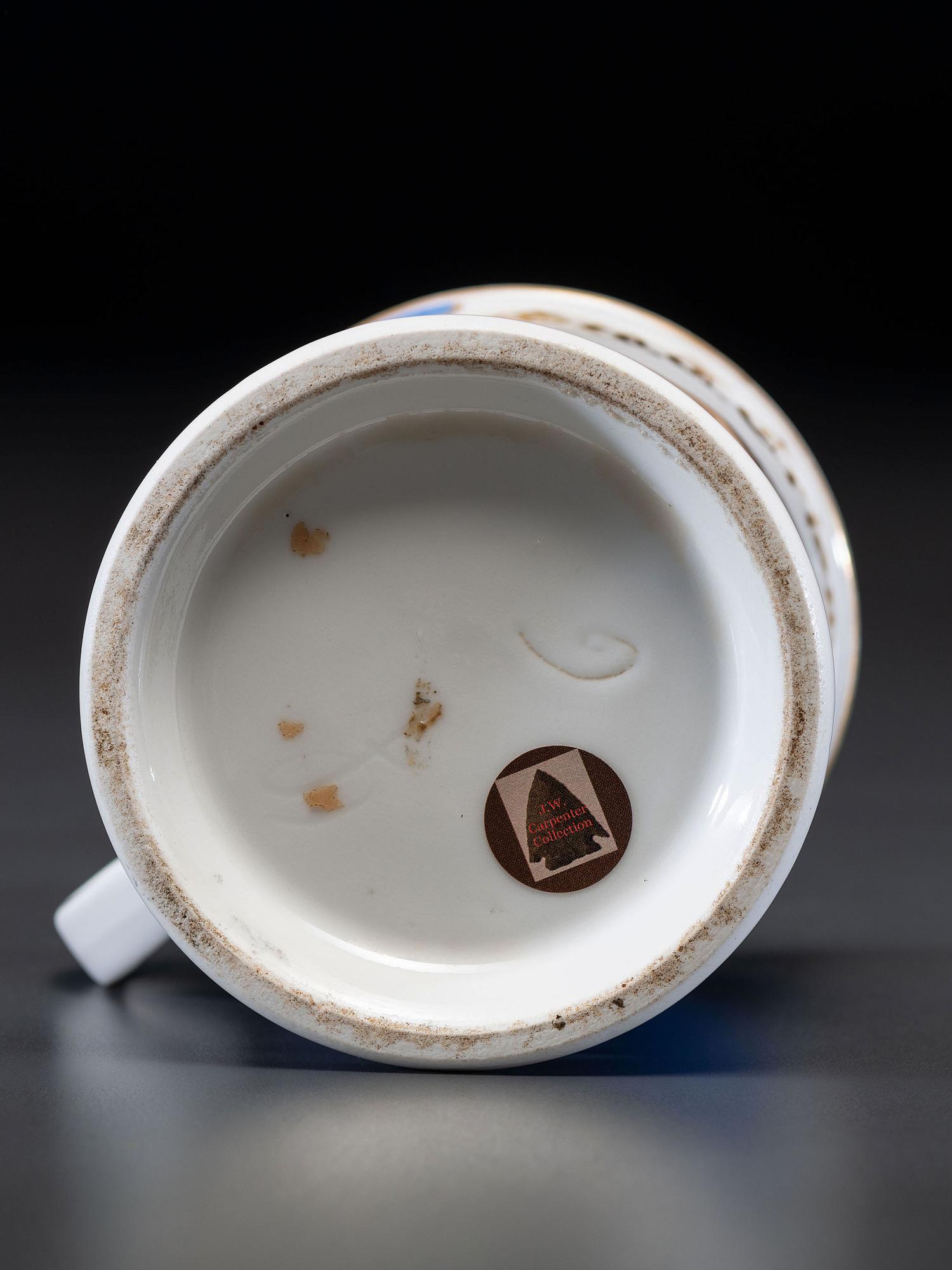 A Mill Operator's Porcelain Occupational Shaving Mug