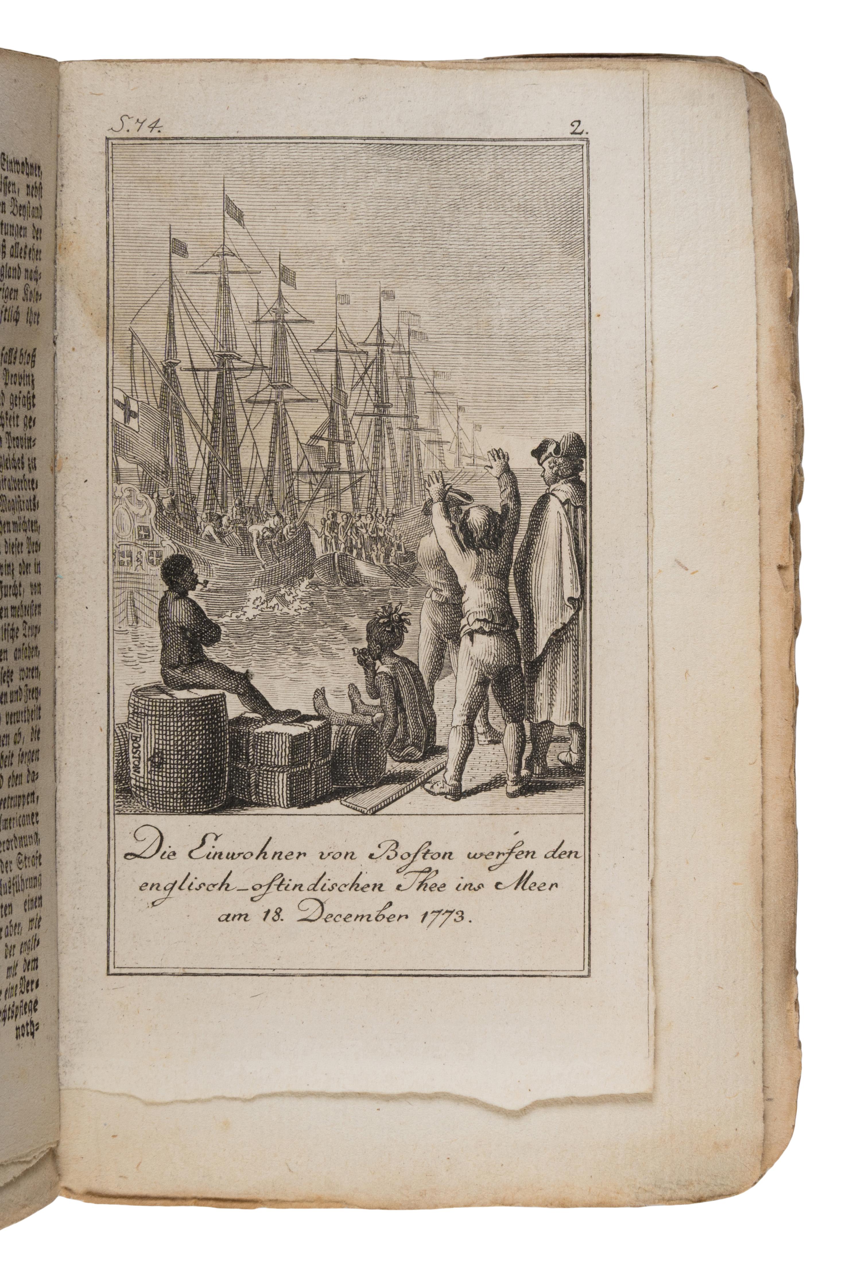 Sprengel, Matthias Christian (1746-1803). Allgemeines historisches Taschenbuch...der Revolution von Nord-America. Berlin: Haude & Spener, [1784].
