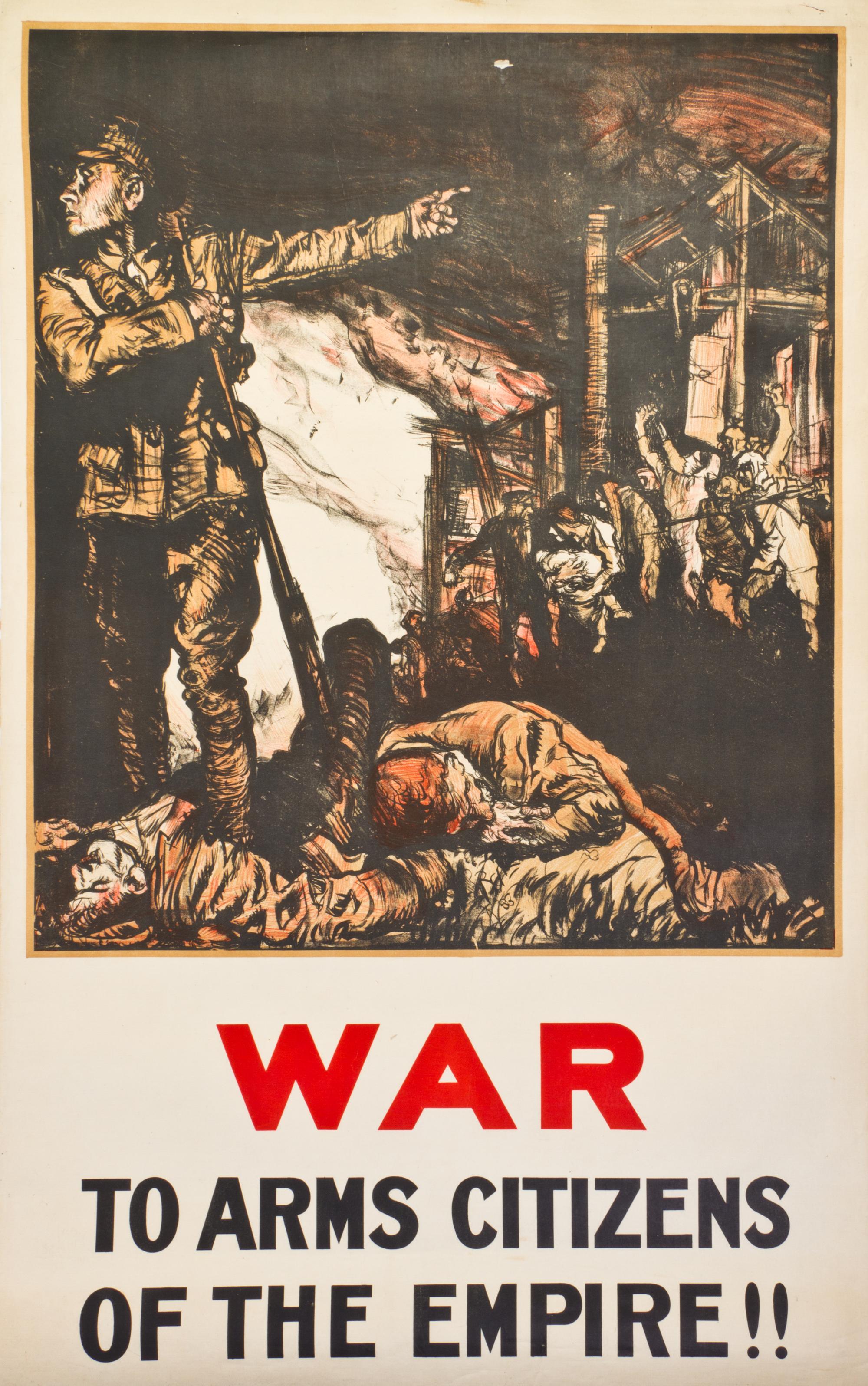 (WWI POSTERS) BRANGWYN, FRANK, Sir. Three WWI posters.