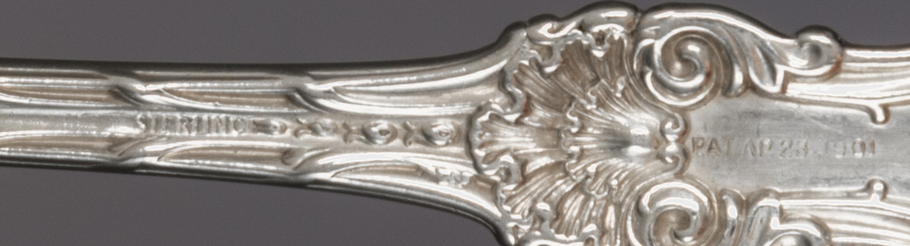 An American Silver Flatware Service, Whiting Mfg. Co., New York, NY, King Edward pattern, comprising: 12 dinner forks 12 luncheon forks