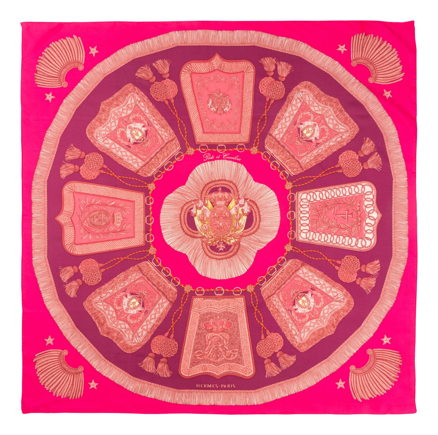 Three Hermès 90cm Silk Scarves