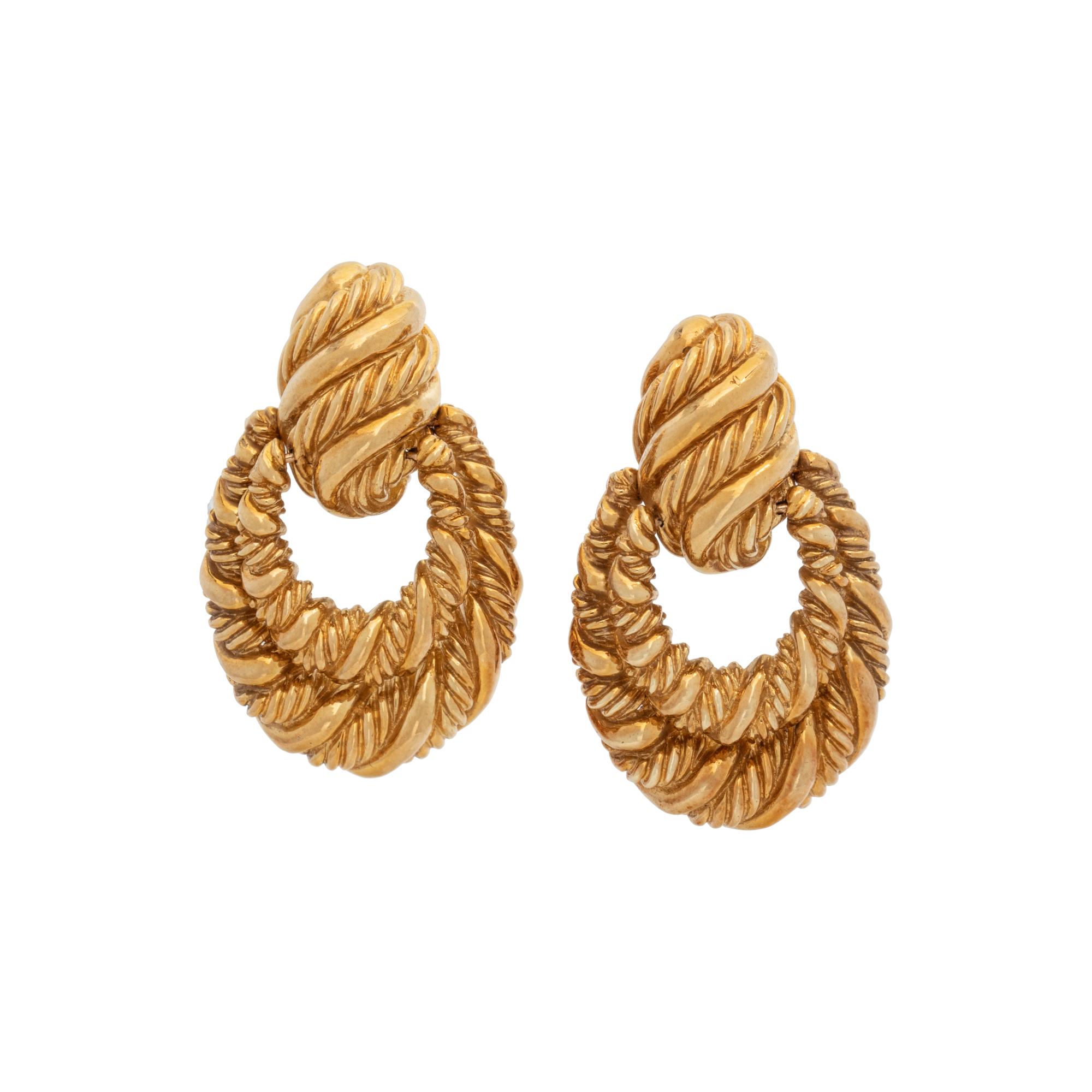 YELLOW GOLD EARRINGS