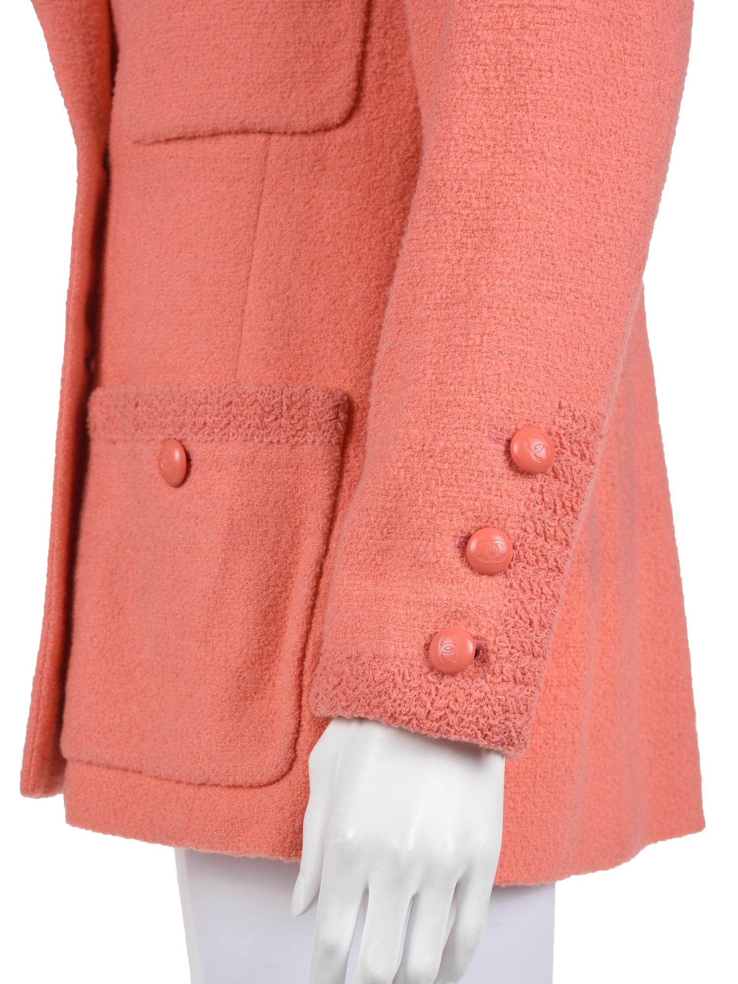 Chanel Double Breast Wool Tweed Jacket, Cruise 1997
