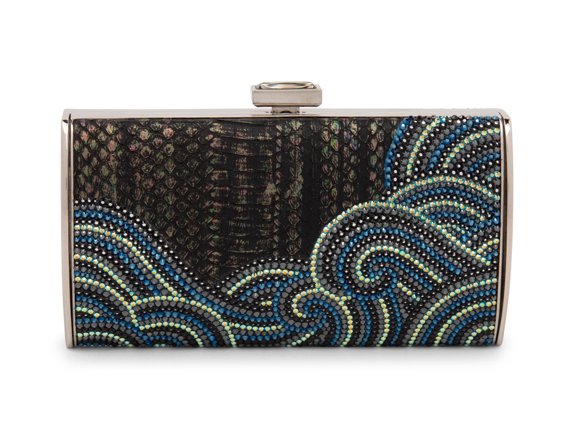 Judith Leiber Snakeskin and Crystal Clutch, 2000s