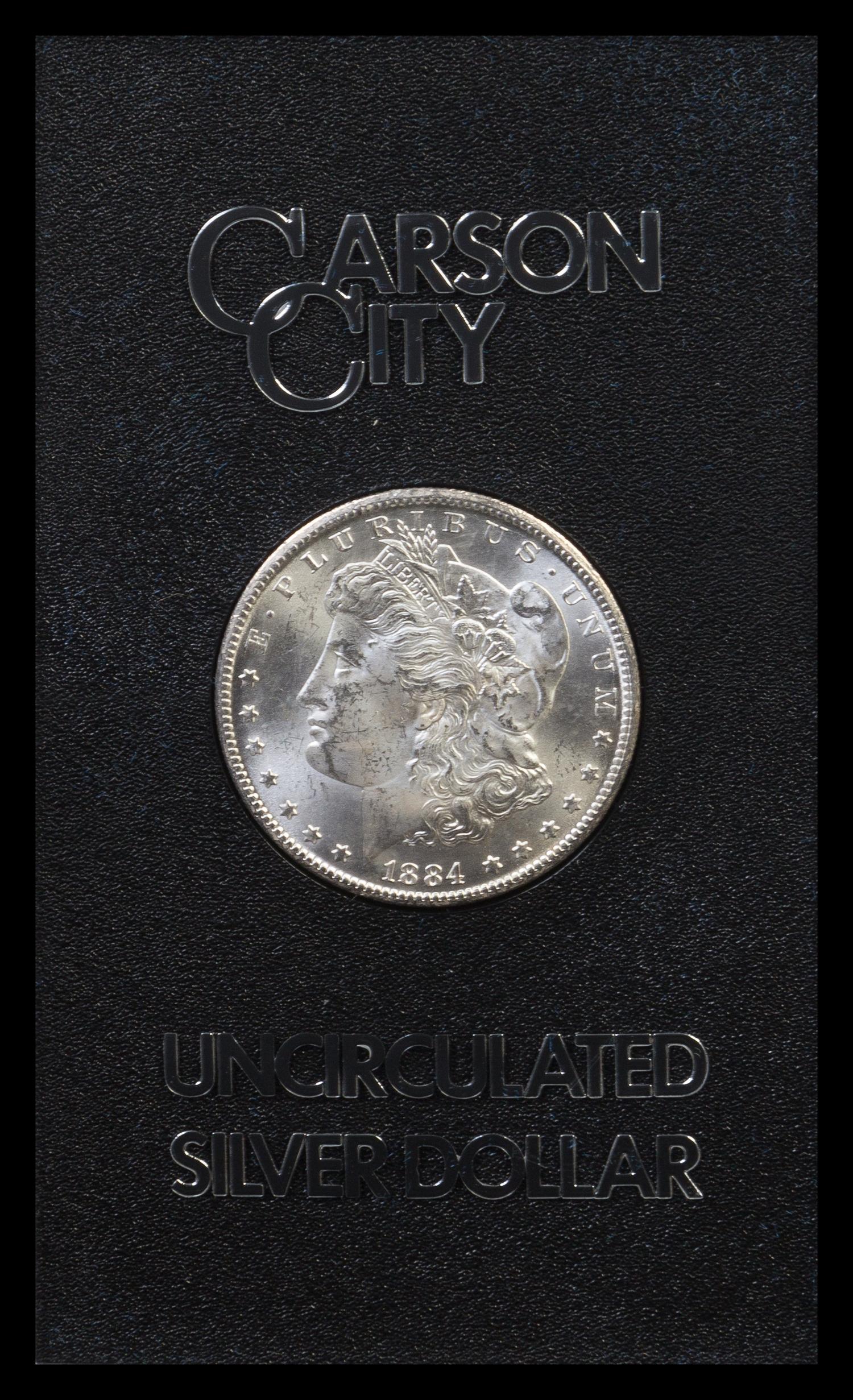 A Group of Four United States 1884-CC GSA Uncirculated Morgan Silver Dollars