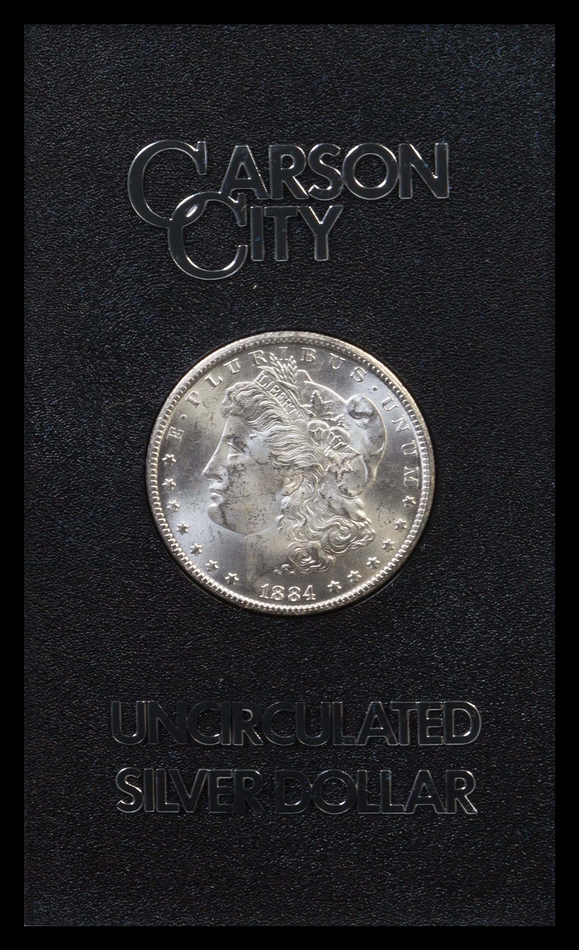 A Group of Four United States 1884-CC GSA Uncirculated Morgan Silver Dollars
