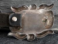Southwestern-style Silver and Turquoise Concha Belt