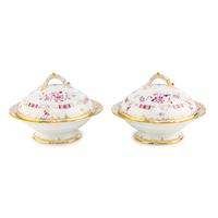 A Pair of Berlin (K.P.M) Porcelain Serving Dishes with Covers