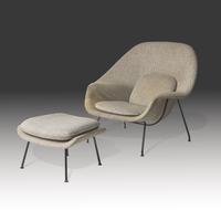 Womb chair and ottoman
