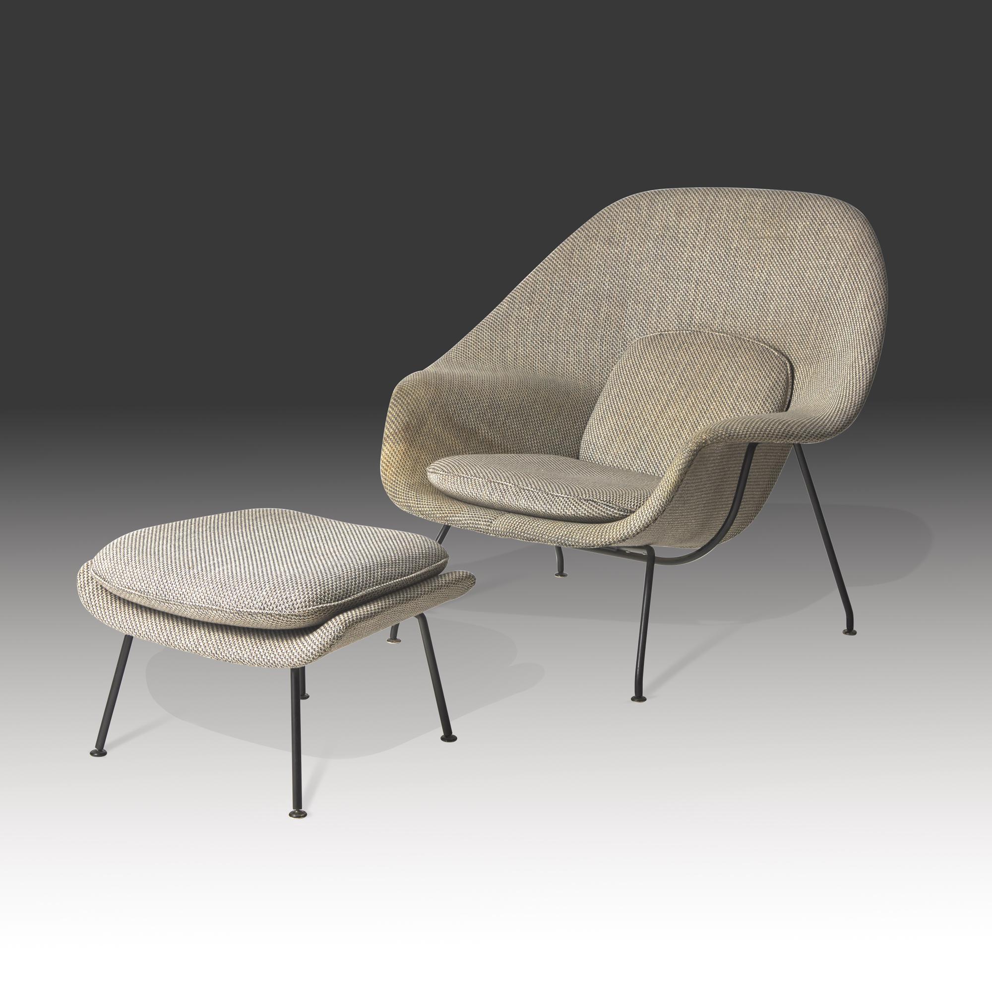Womb chair and ottoman