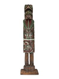 A Carved Totemic Figure, In the Northwest Coast Style
