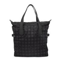 Chanel, Travel Ligne Tote in Black Nylon Jacquard