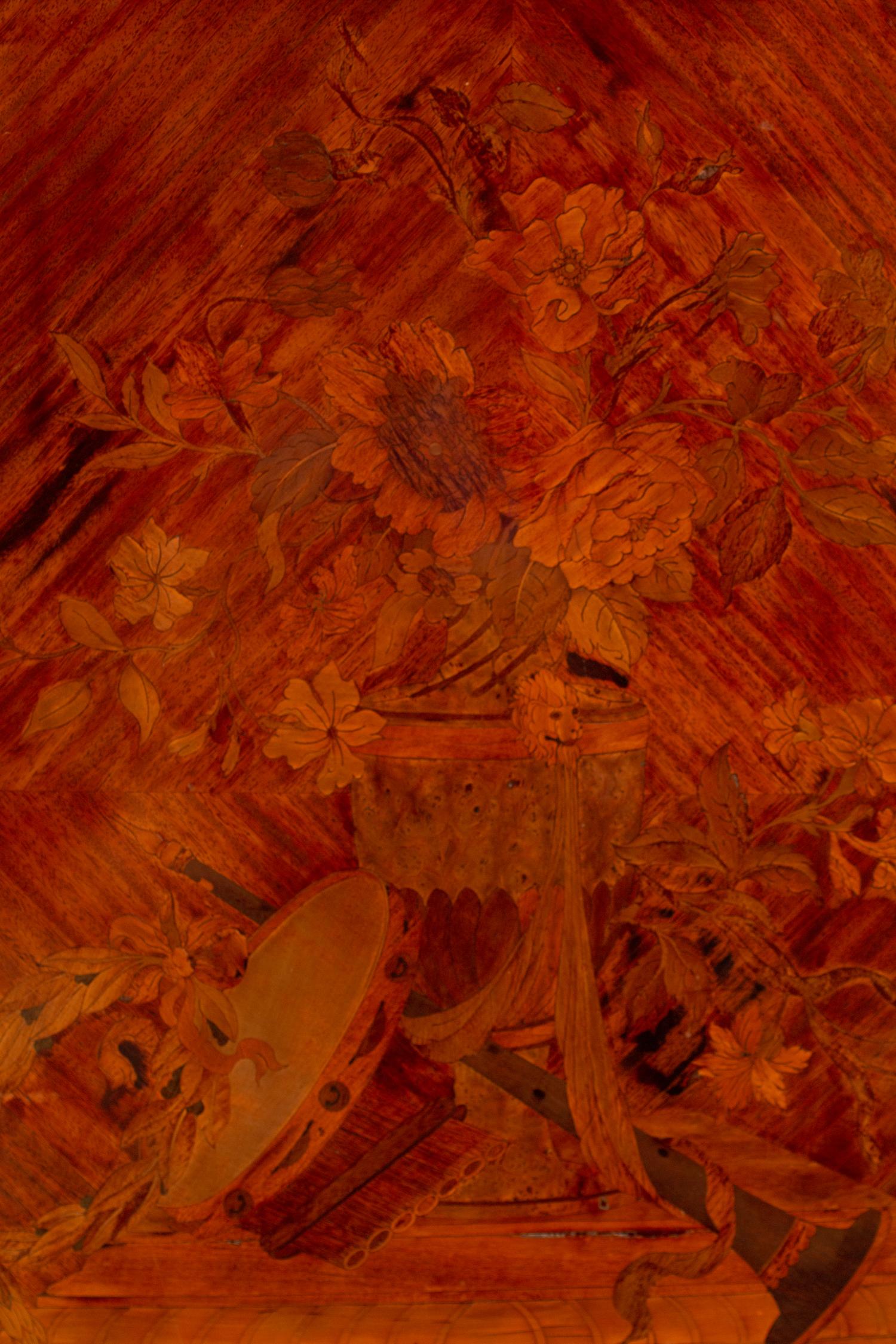 A Louis XV/XVI Transitional Style Gilt-Bronze-Mounted Marquetry Mueble d'Appui — ALBERT GOUMAIN, PARIS, LATE 19TH CENTURY