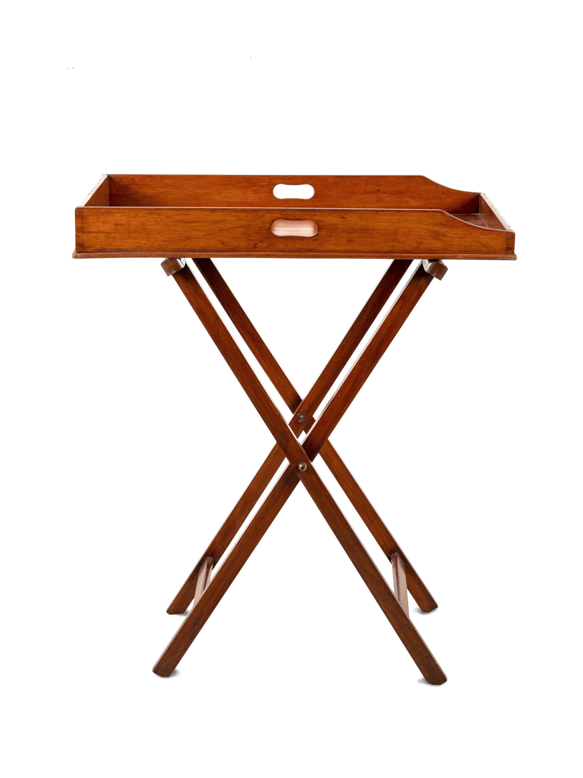 A Georgian Style Butler's Tray on Stand