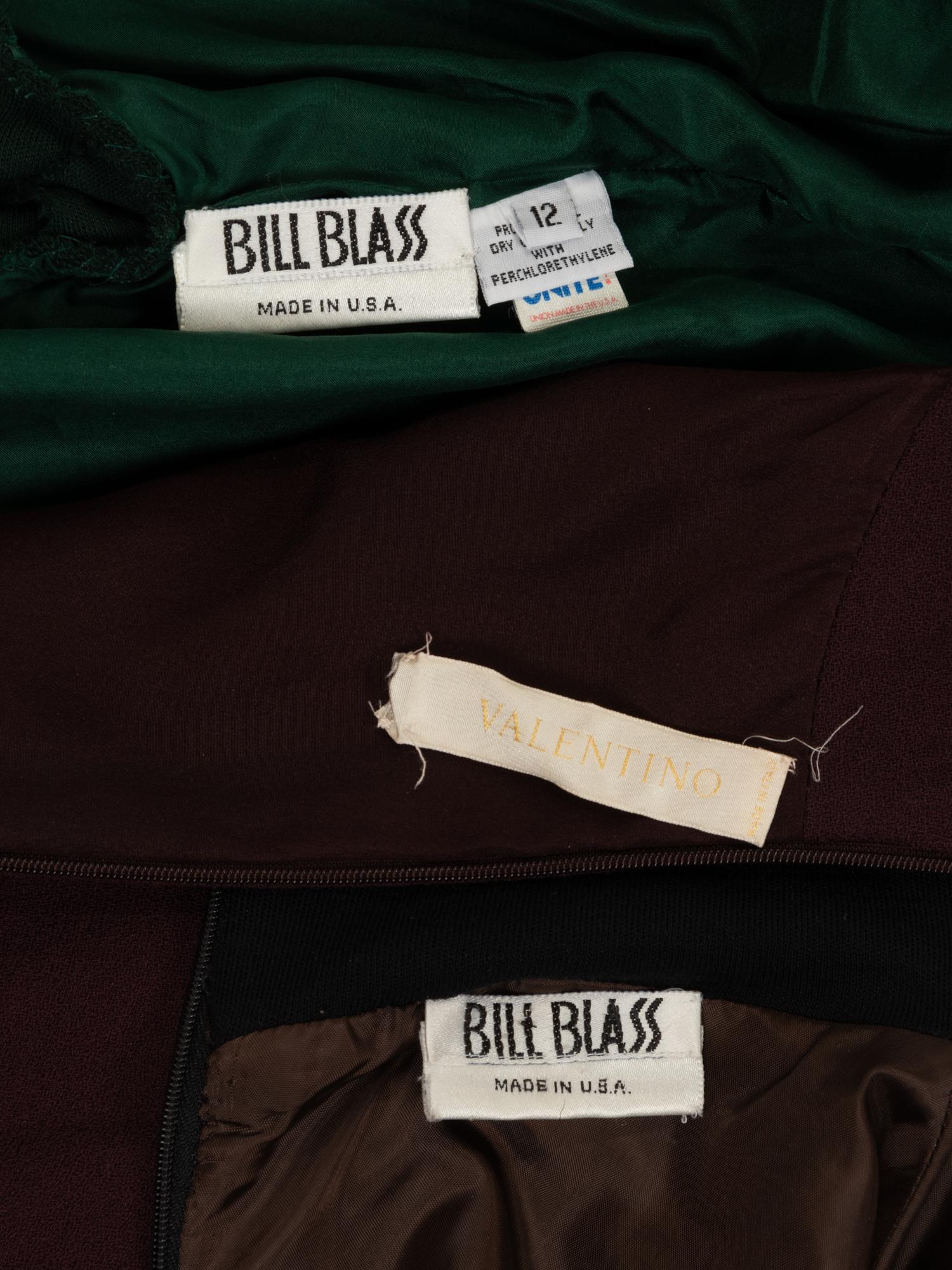 Three Knit Dresses: Two Bill Blass and One Valentino, 1990-2000s